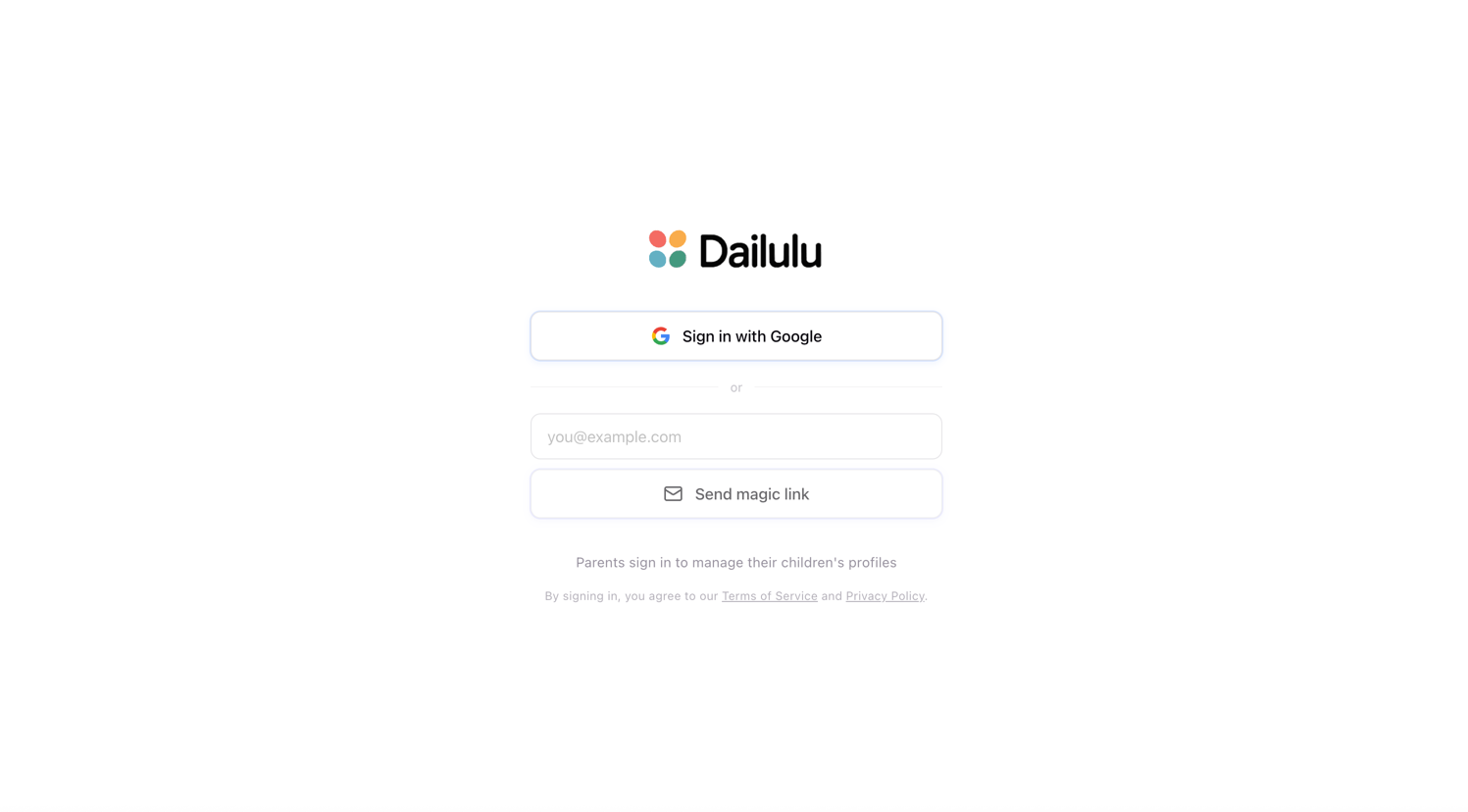 Sign in to Dailulu